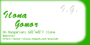 ilona gomor business card